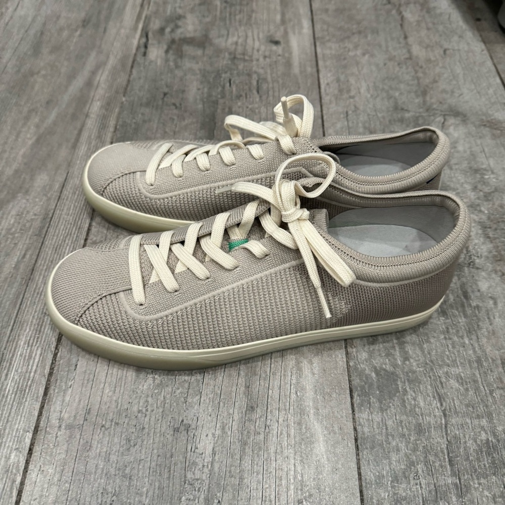 ROTHY’S Lace Up Vintage Grey Mesh Sneakers Size 10
